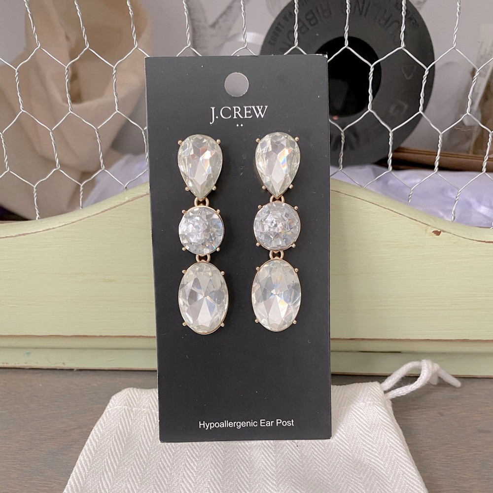 J. Crew Crystal Earrings
